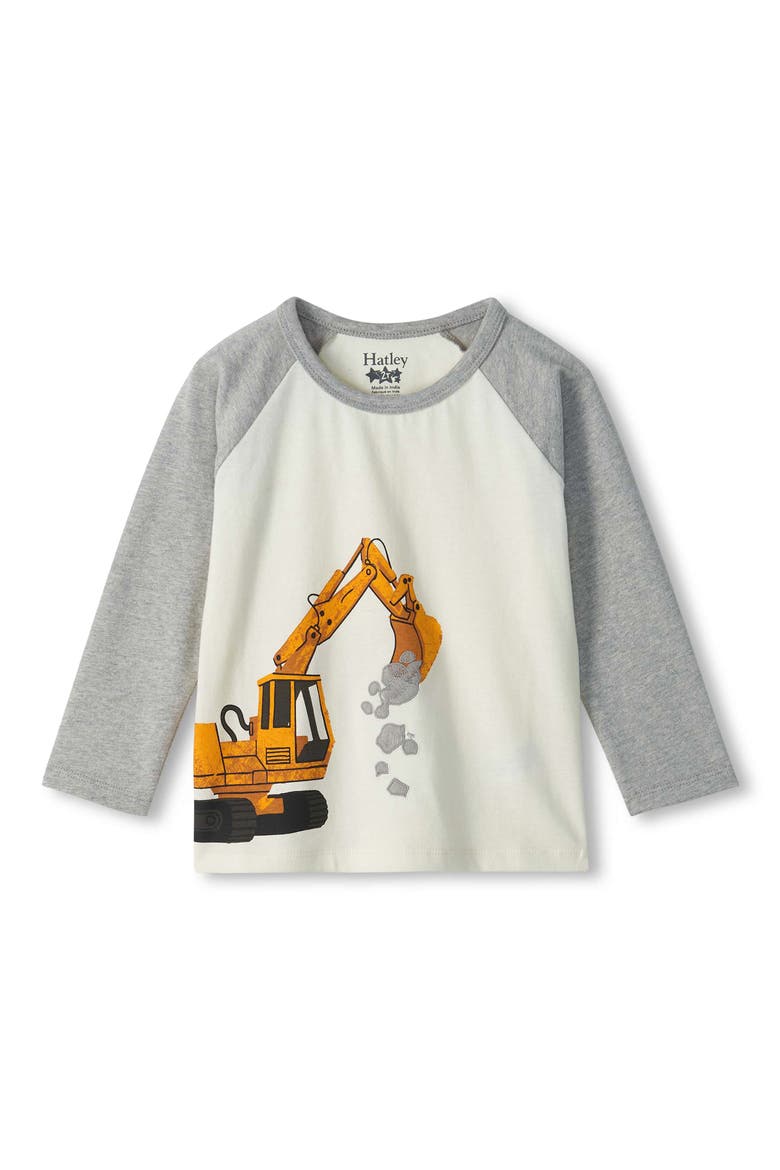 Kids' Digger Raglan Graphic T-Shirt, Main, color, NATURAL