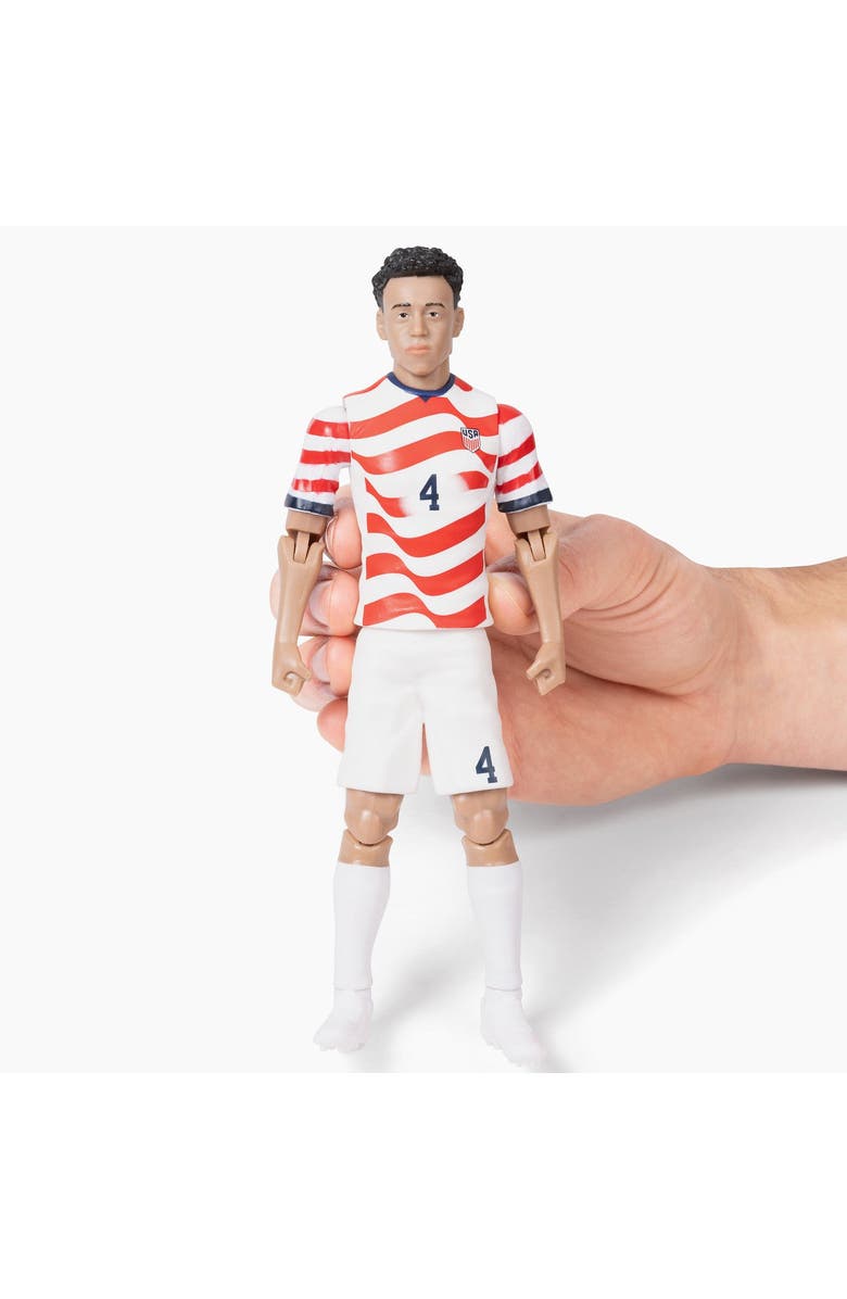 Banbo Toys Sockers 2026 USMNT Tyler Adams Home Jersey 8" Soccer Action Figure, Alternate, color, Red