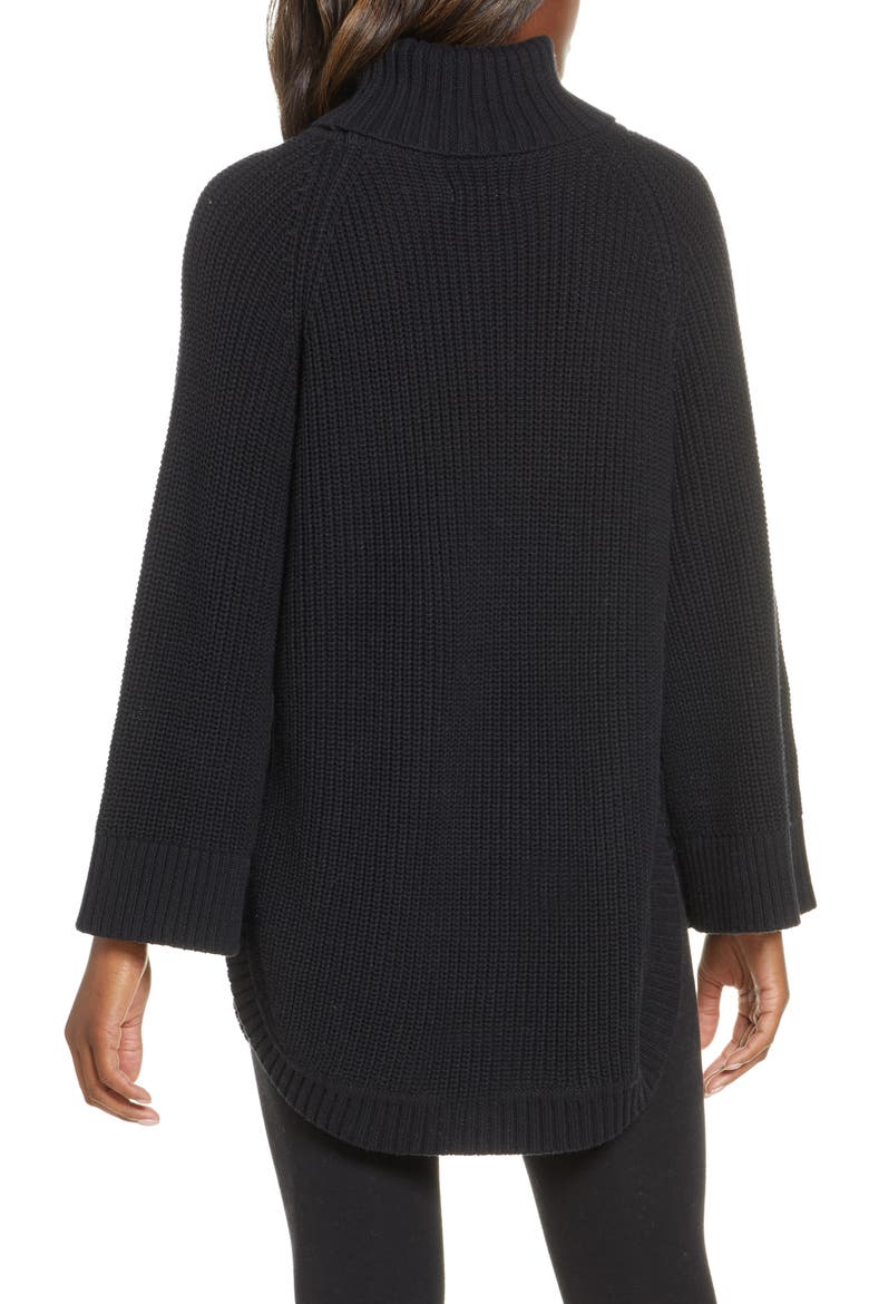 Raelynn Turtleneck Pullover, Alternate, color, BLACK