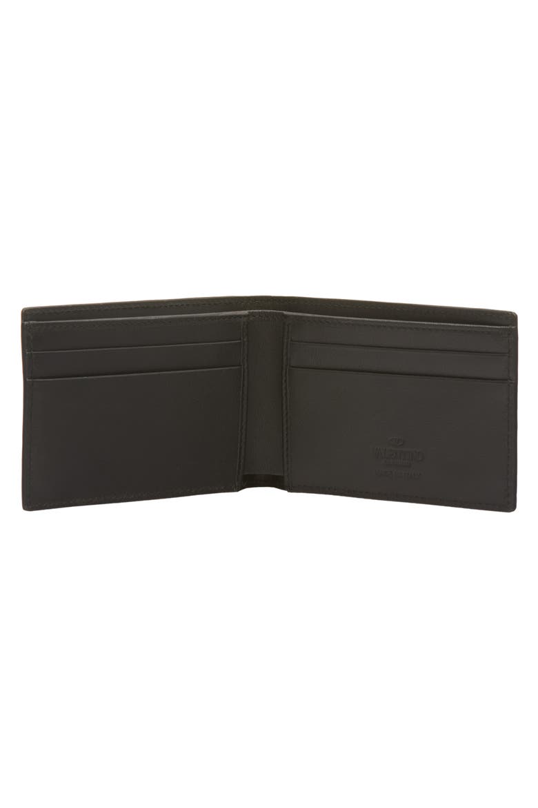 VLOGO Calfskin Bifold Wallet, Alternate, color, NERO