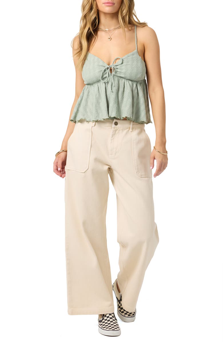 O'Neill Dellia Cutout Camisole, Alternate, color, Desert Sage