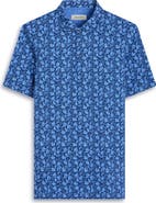 Bugatchi Vincent OoohCotton® Leaf Print Polo