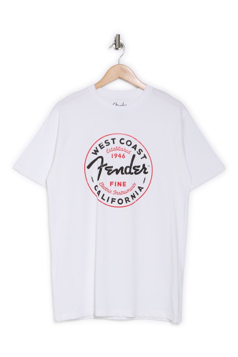 Fender Cotton Graphic T-Shirt, Alternate, color, WHITE