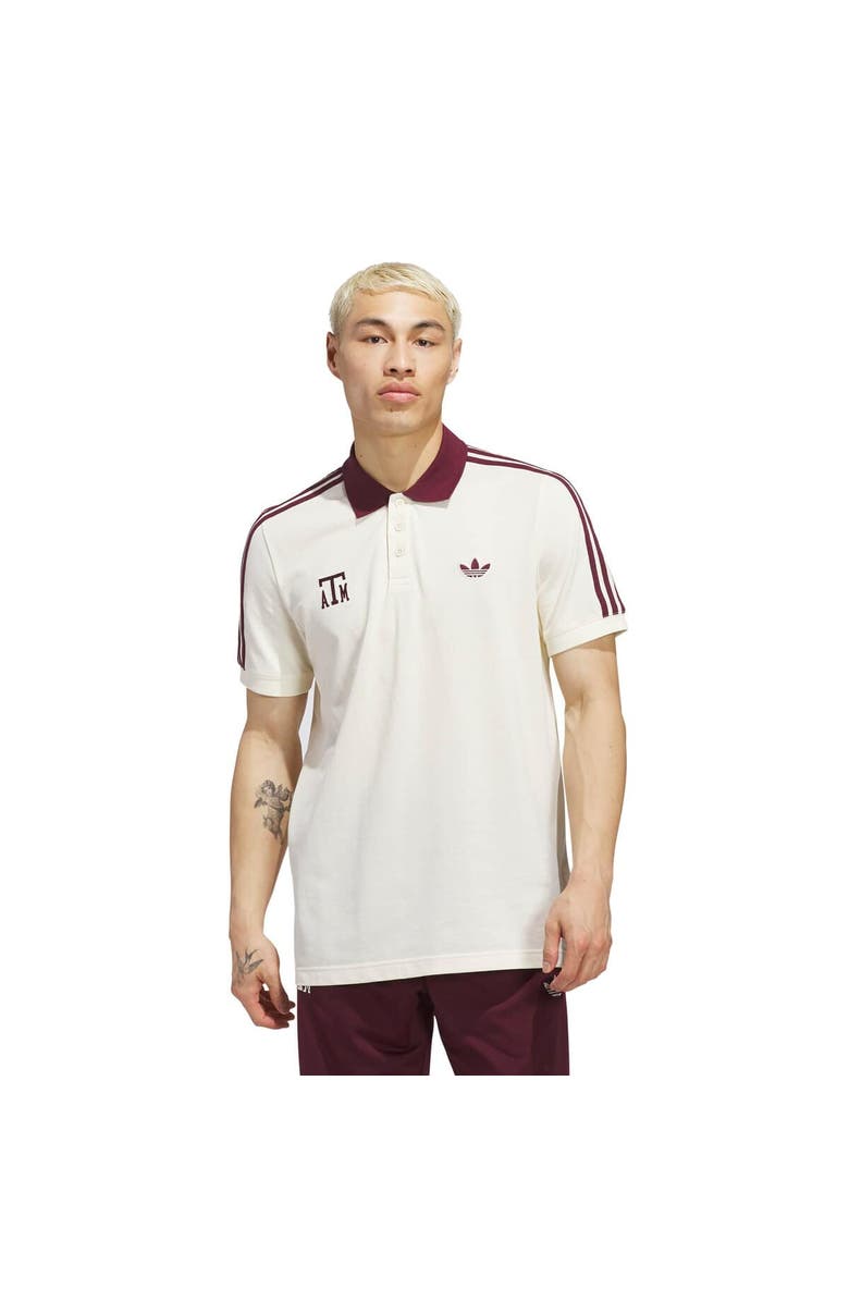 adidas Men's adidas Tan Texas A&M Aggies Throwback Polo, Main, color, Tan