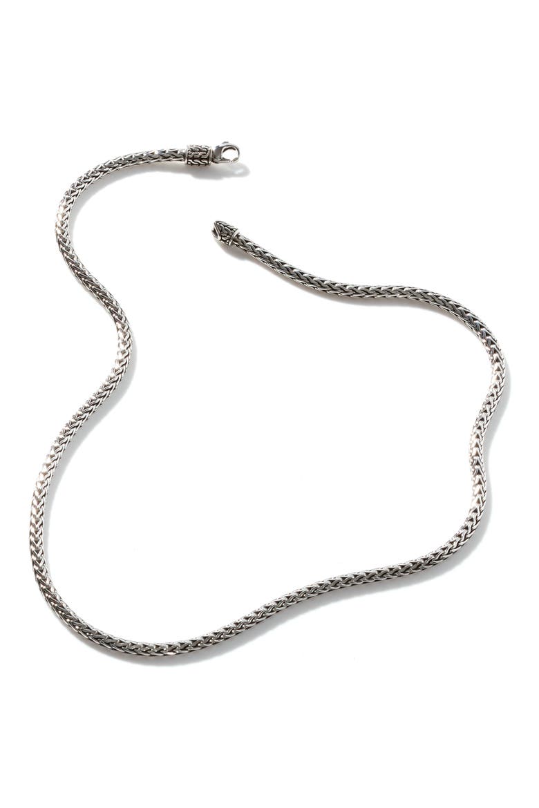 Icon Necklace, Sterling Silver, 3.5mm, Alternate, color, SILVER