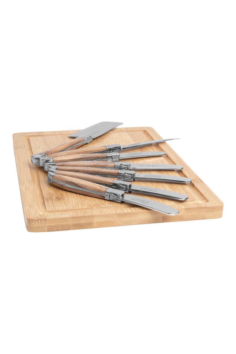 Laguiole Cheese Board & Tools Set, Alternate, color, WOOD/ BROWN