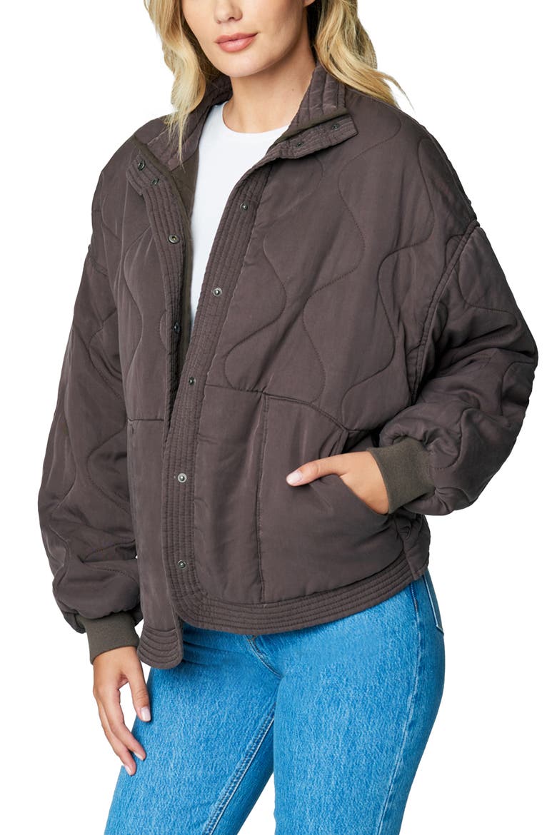 Quilted Jacket, Alternate, color, MOONLESS NIGHT