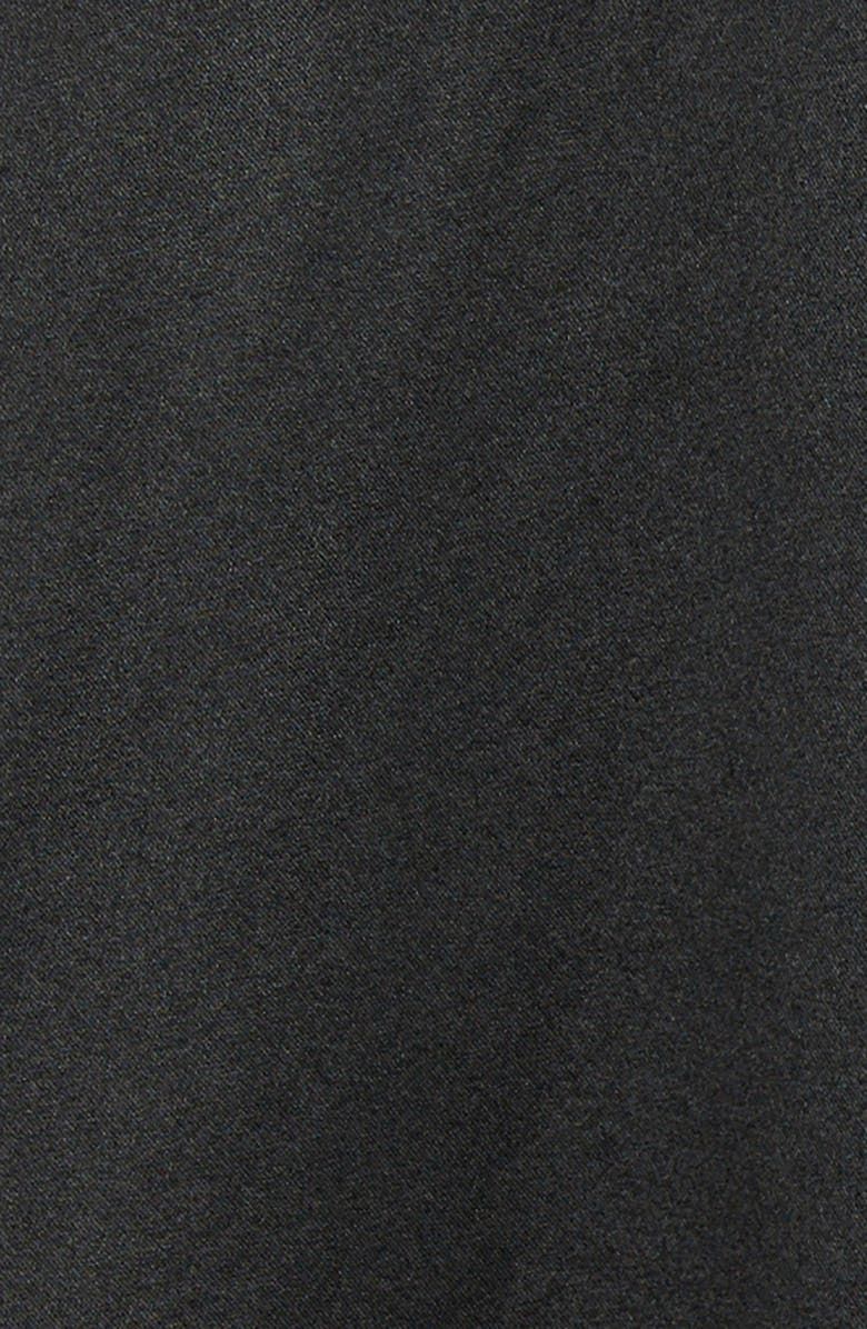 TOM FORD Relaxed Fit Stretch Silk Satin Blouse, Alternate, color, Black