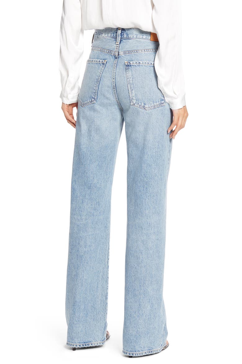 Annina High Waist Trouser Jeans, Alternate, color, BLUE MIRAGE