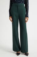Veronica Beard Tonelli High Waist Straight Leg Pants