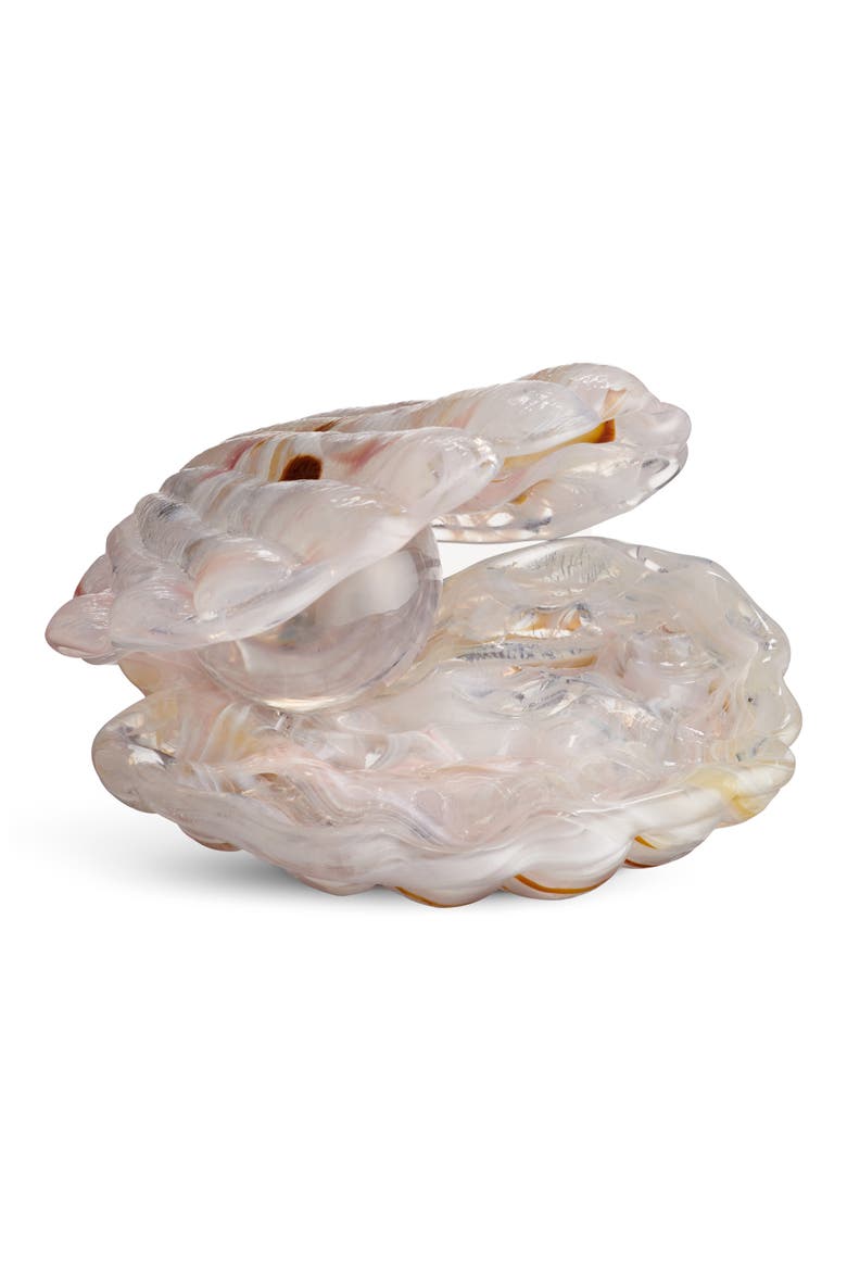 Glass Shell Decor, Main, color, SAND