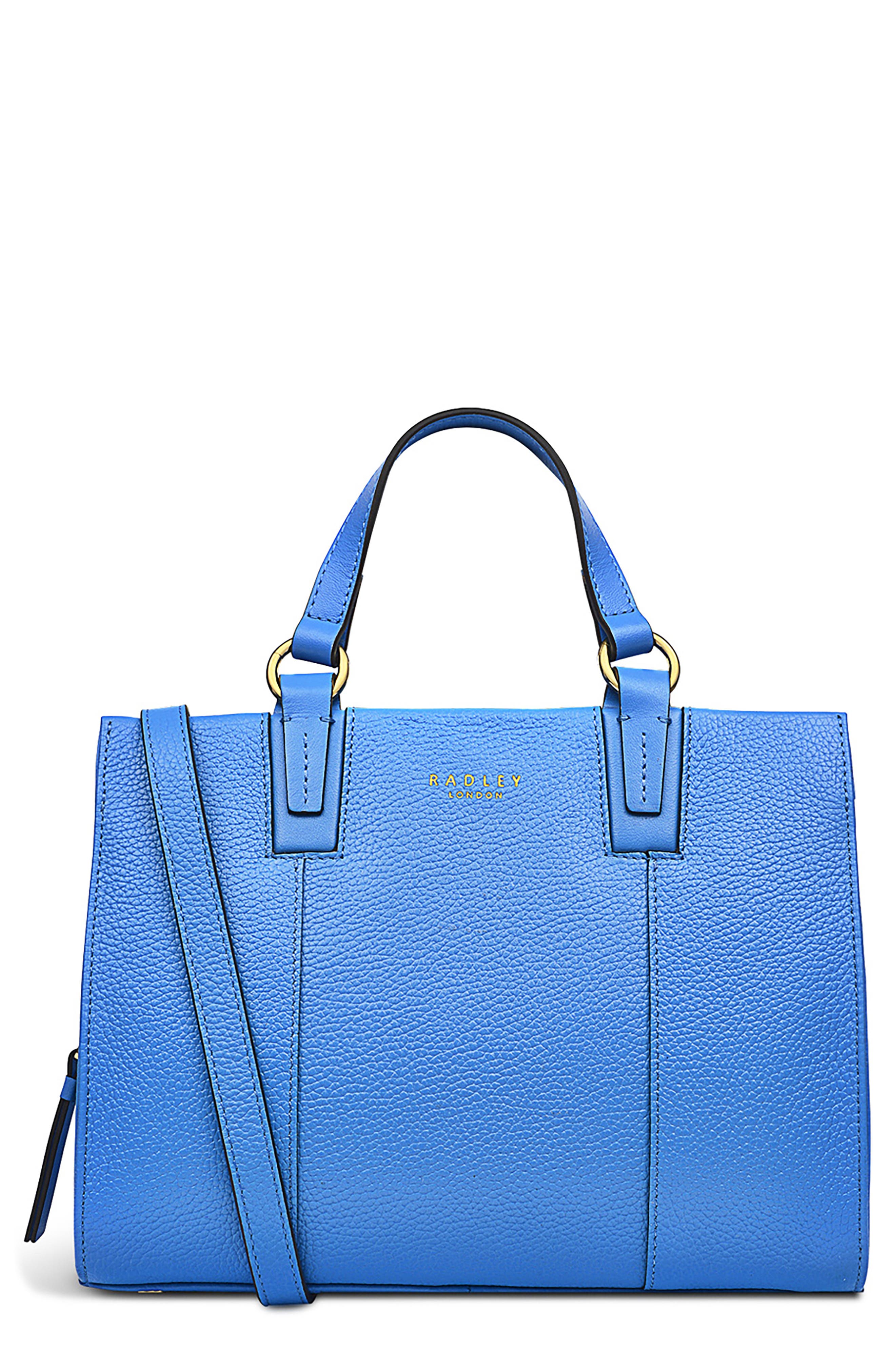 Radley Bedford Pebbled Leather Tote Bag, Main, color, Azure