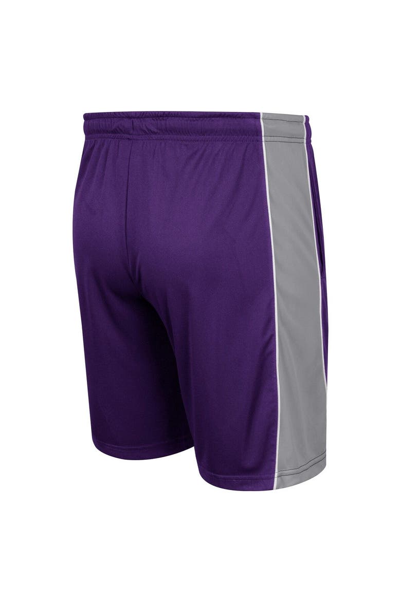 Men's Colosseum Purple Kansas State Wildcats Panel Shorts, Alternate, color, Purple