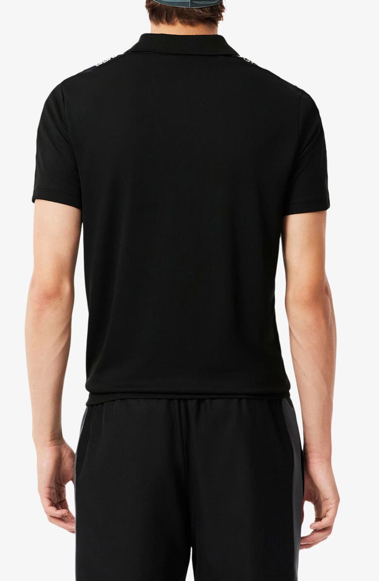Lacoste Classic Fit Logo Tape Cotton Piqué Polo, Alternate, color, 031 Black