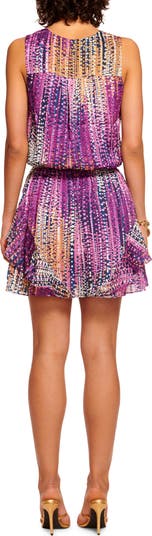 Leota Abstract Print Sleeveless Minidress