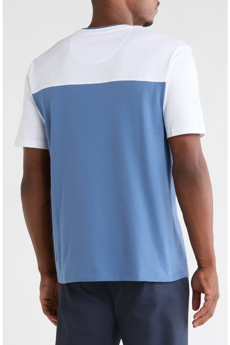 Colorblock Crewneck T-Shirt, Alternate, color, BLUE HORIZON