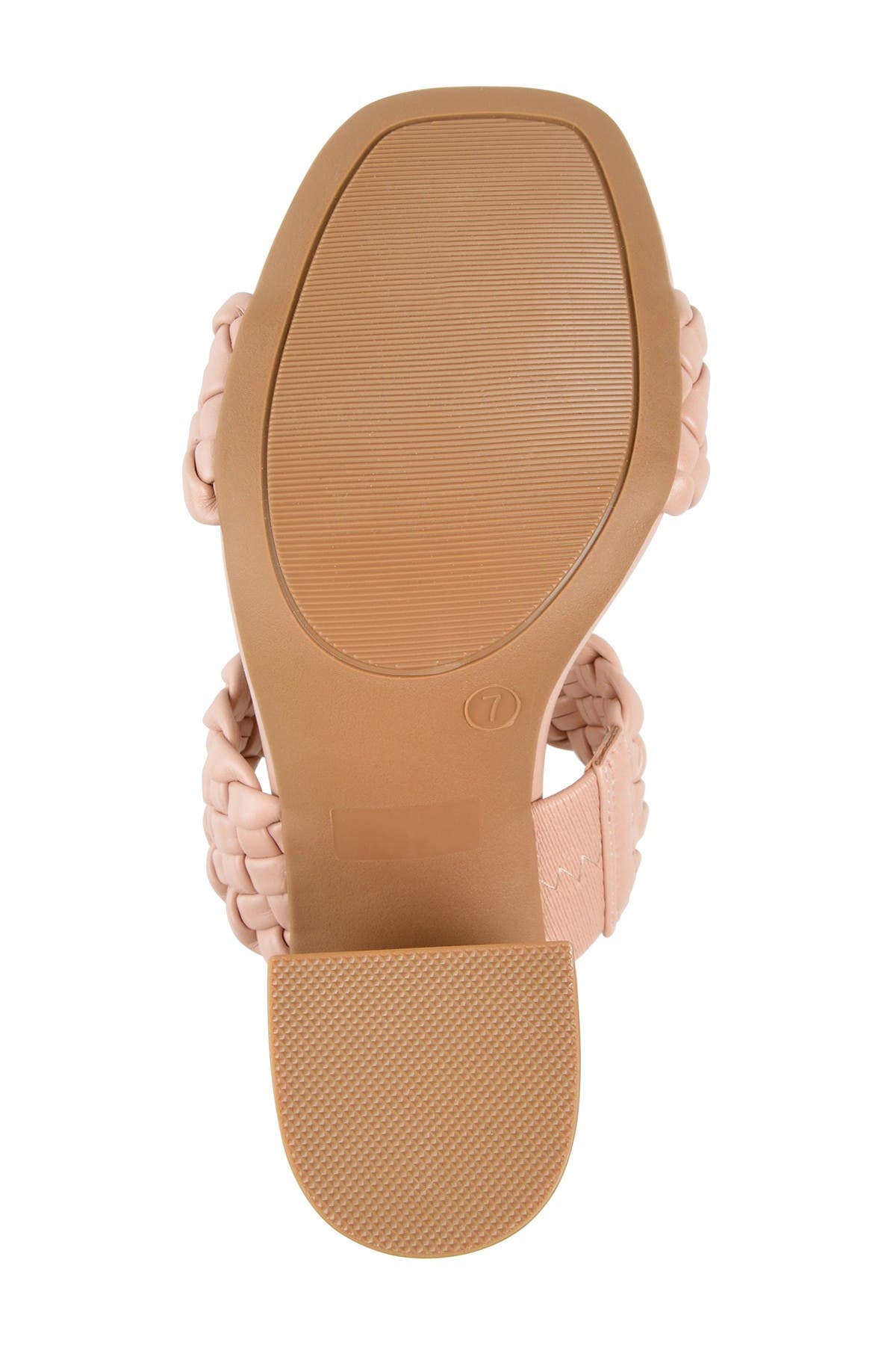 Melissa Woven Strap Block Heel Slide Sandal, Alternate, color, BLUSH