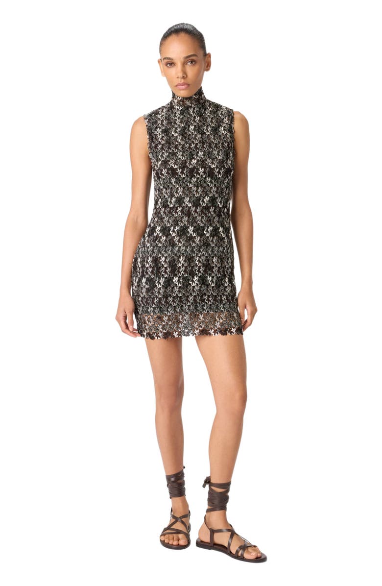 Missoni High-neck Mini Dress In Embroidered Lace, Main, color, Multicoloured