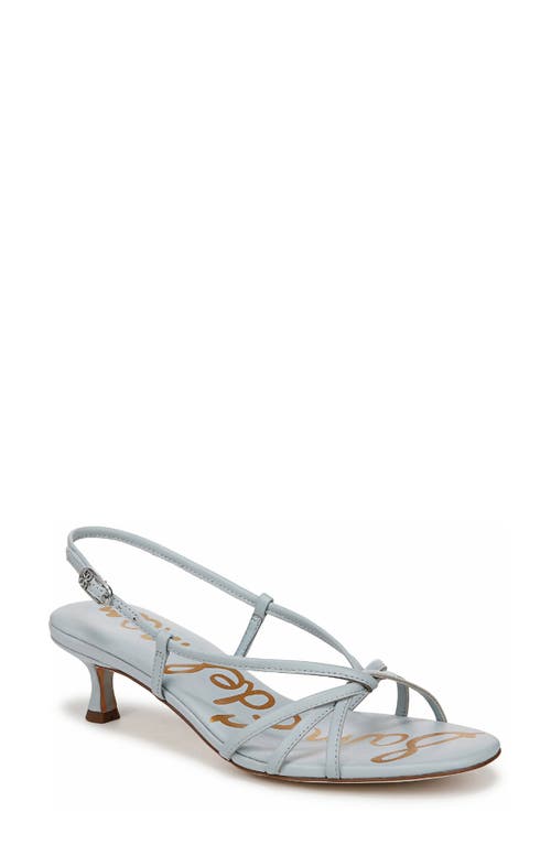 Sam Edelman Cressa Slingback Kitten Heel Sandal In Cape Blue