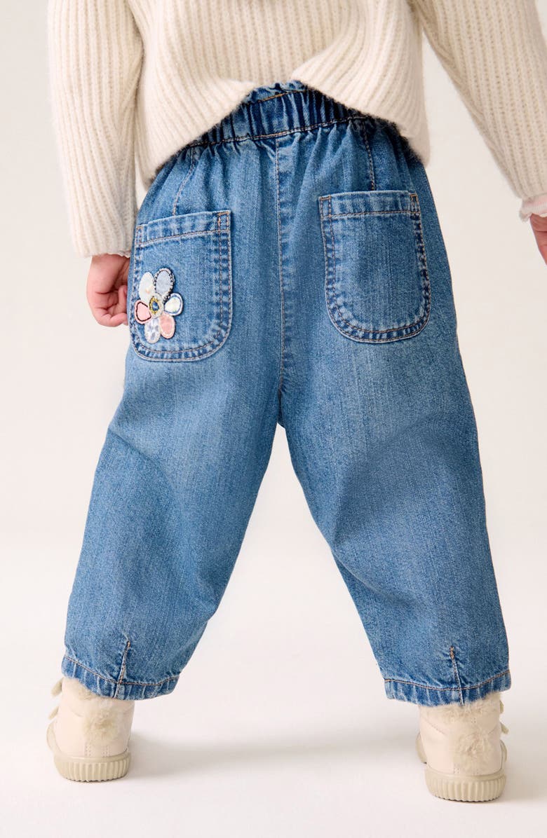 NEXT Kids' Character Patch Straight Leg Jeans, Alternate, color, 
