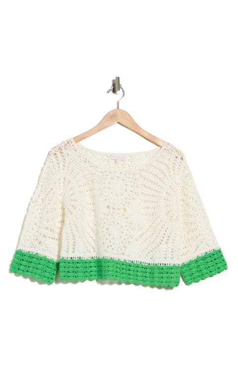 Kristina Openwork Top