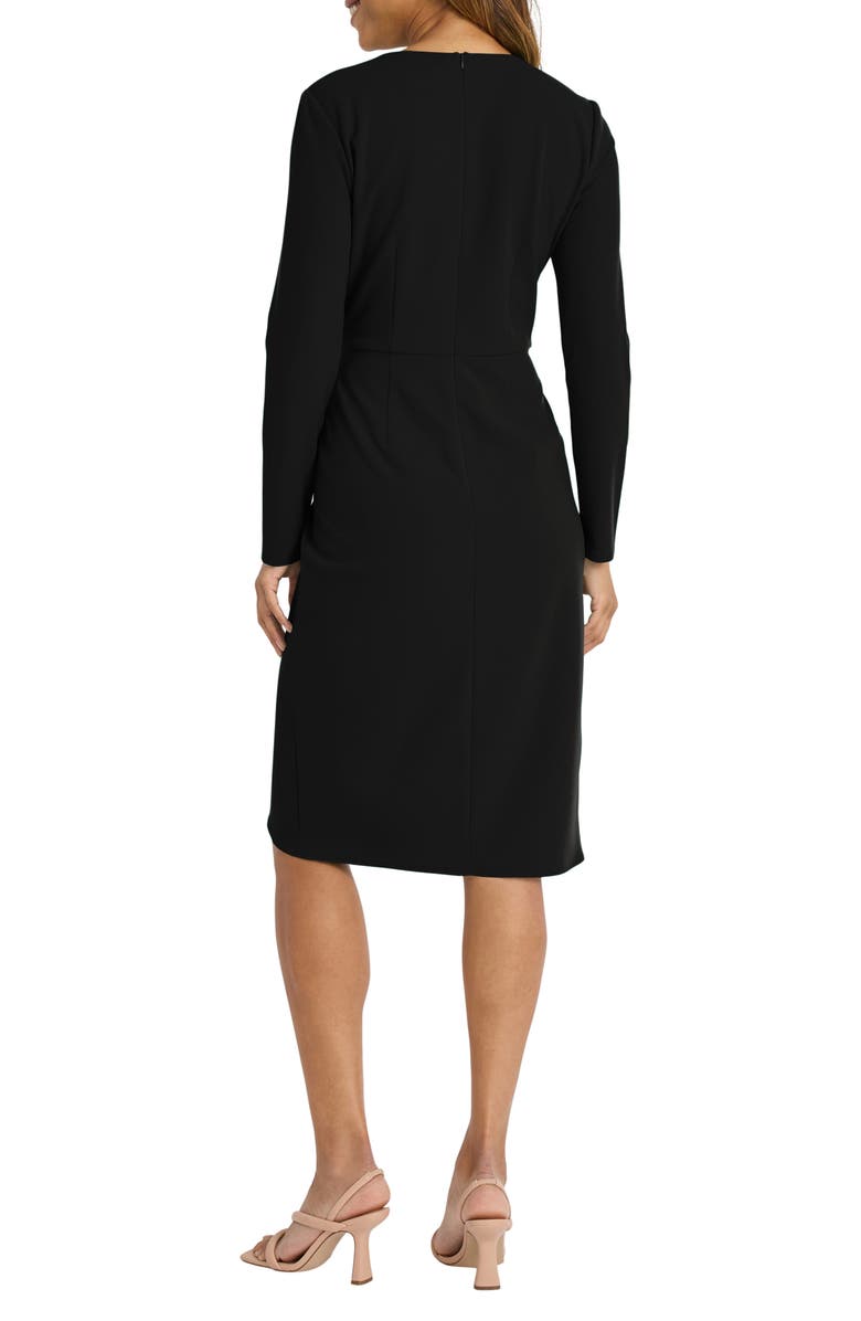 Maggy London Long Sleeve Tulip Dress, Alternate, color, Black