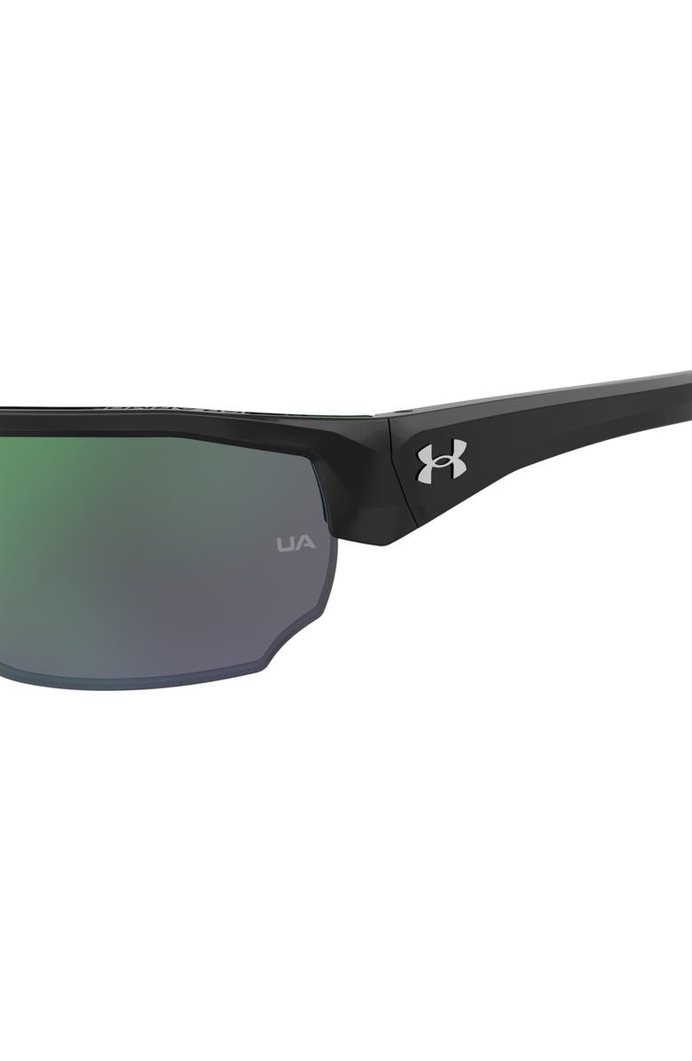 Under Armour 70mm Polarized Oversize Sport Sunglasses, Alternate, color,