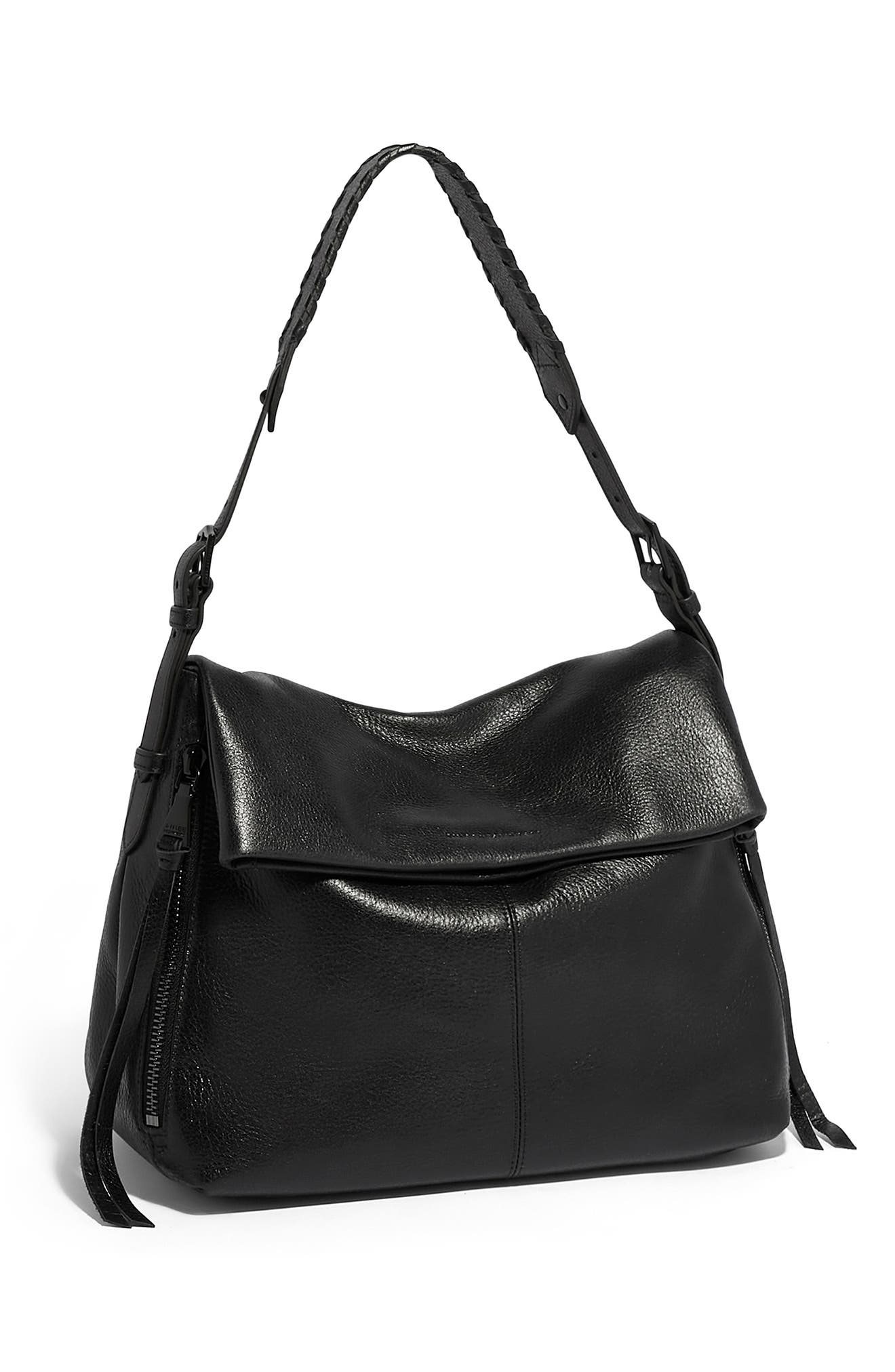 AIMEE Bali Double Entry Bag, Alternate, color, Black W/ Black