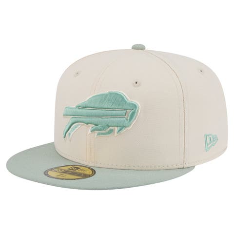 Men's New Era Cream/Light Green Buffalo Bills Color Pack 59FIFTY Fitted Hat