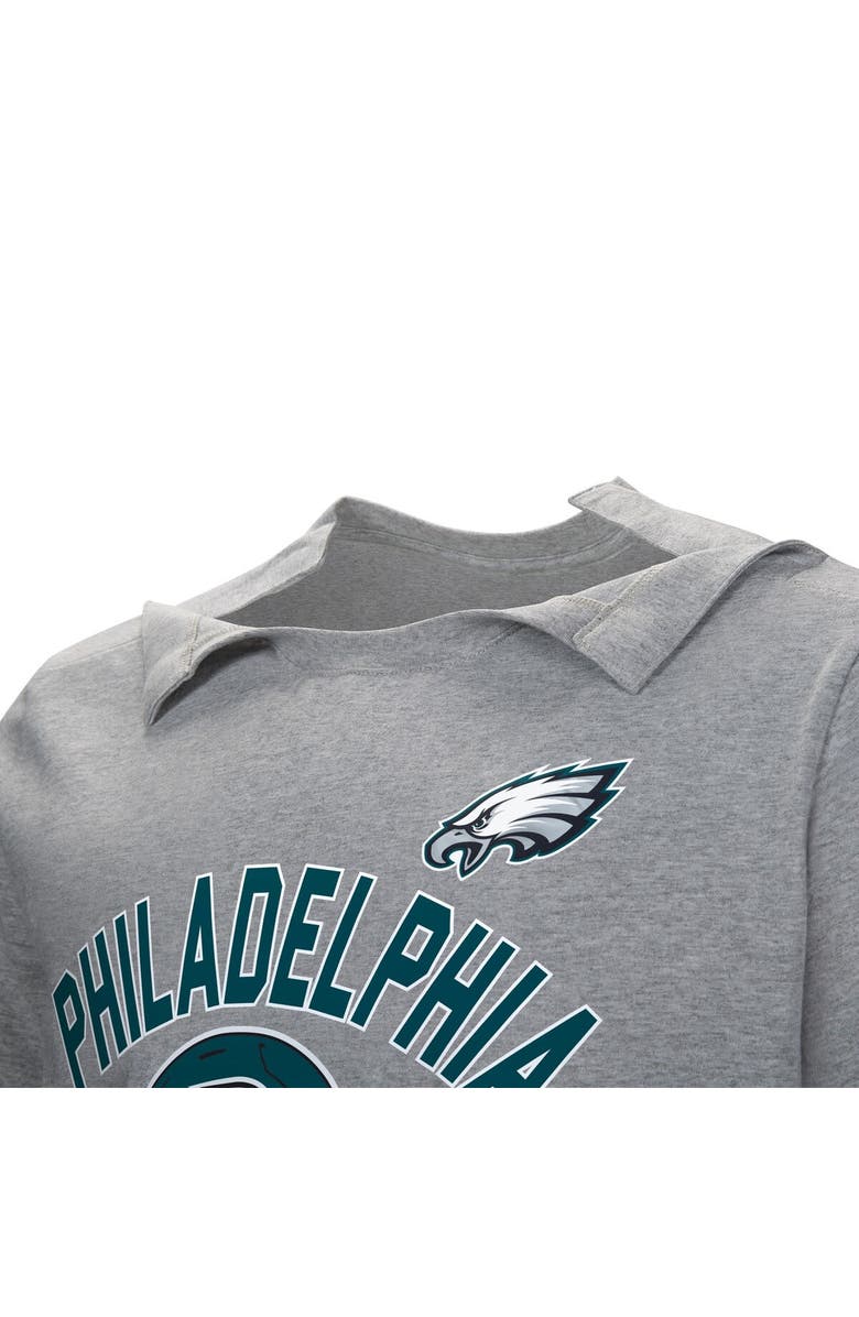 NFL Men's  Gray Philadelphia Eagles Tackle Adaptive T-Shirt, Alternate, color, 