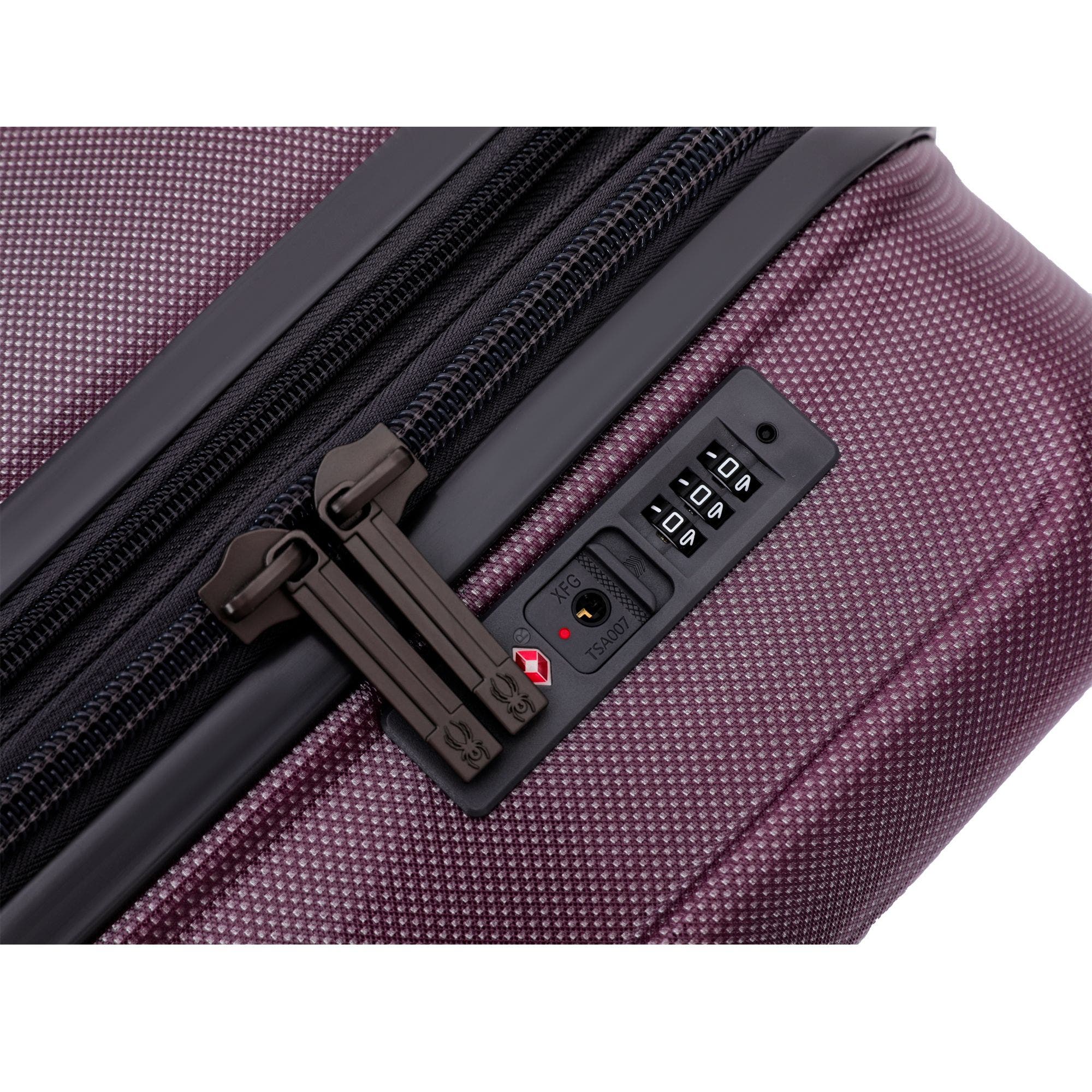 Spyder Rails 2 Piece Luggage Set, Alternate, color, Burgundy