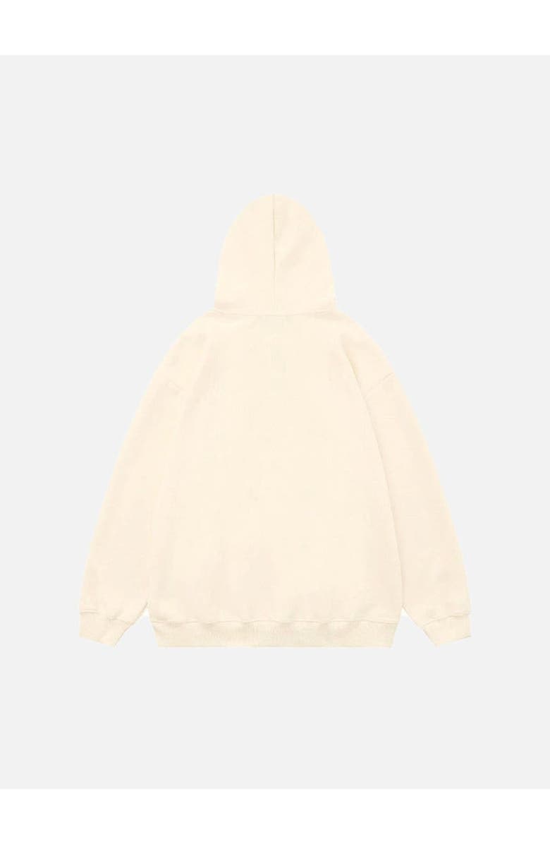 AELFRIC EDEN Denim Star Applique Hoodie, Alternate, color, Apricot