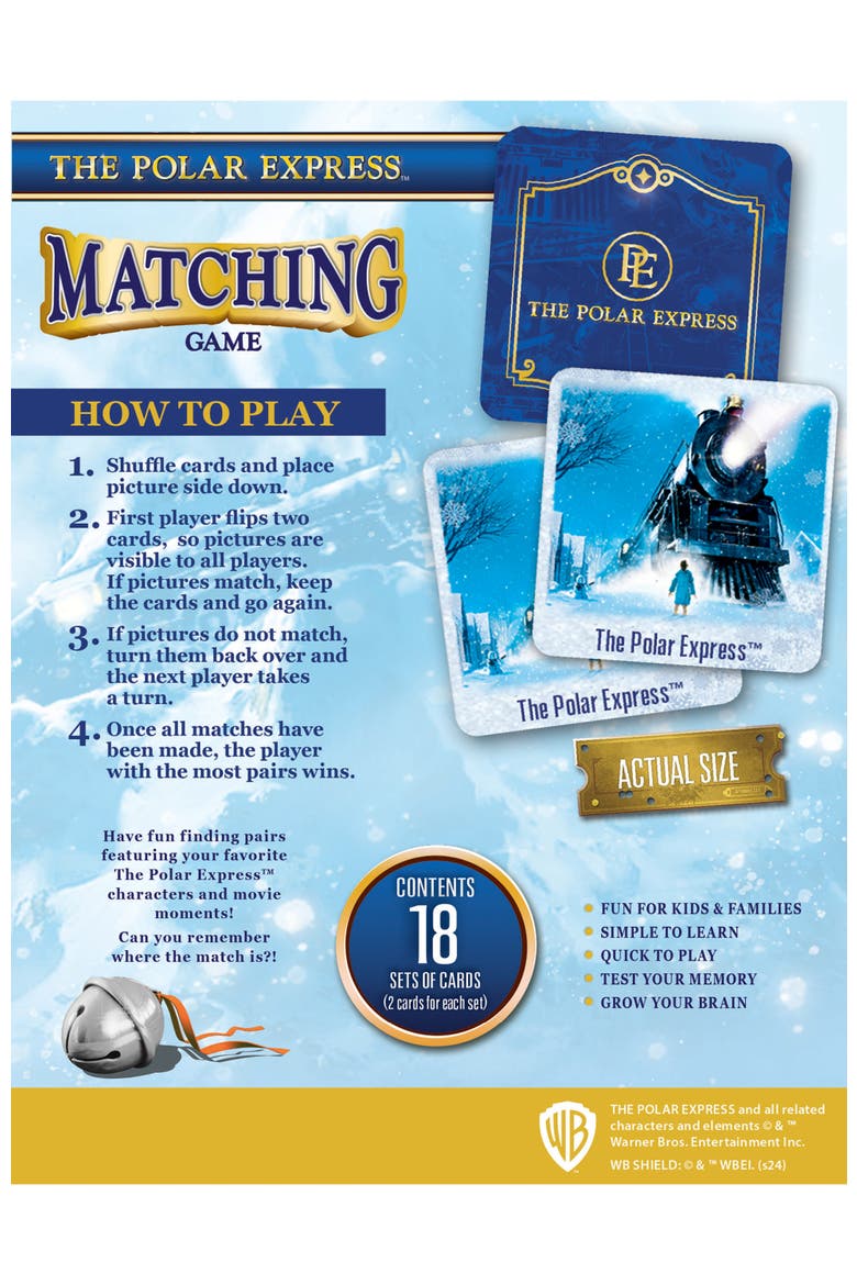 The Polar Express Matching Game, Alternate, color, Multicolor