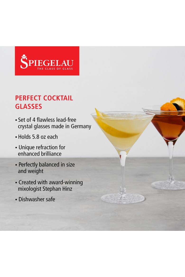 Perfect Cocktail Glass Set of 4, Alternate, color, Clear