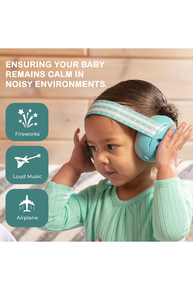 Lightweight Ultra Soft Baby Earmuffs with Travel Bag, Alternate, color, Blue