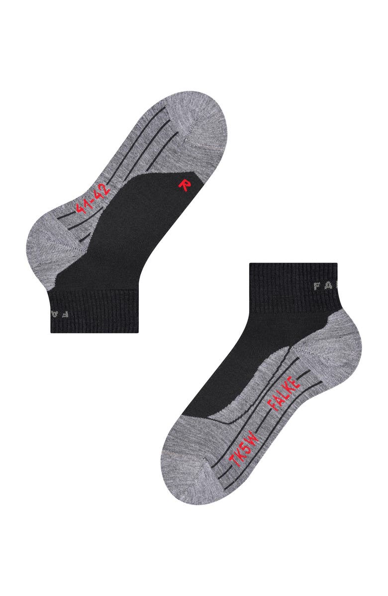 Falke TK5 Wander Short Hiking Socks, Alternate, color, Black-Mix