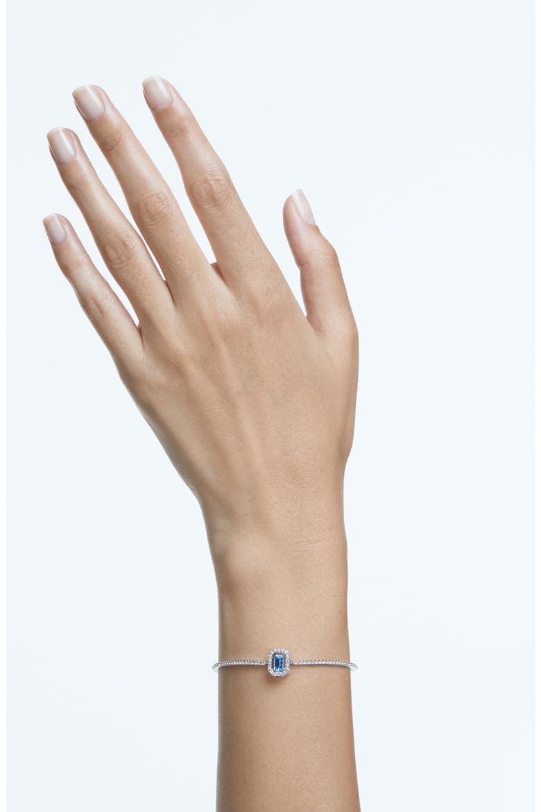 Una Swarovski Crystal Bangle, Alternate, color, BLUE