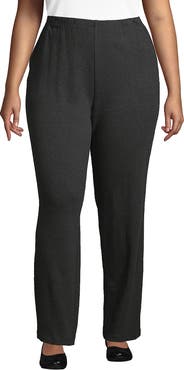 Lands' End Plus Size Sport Knit High Rise Pants