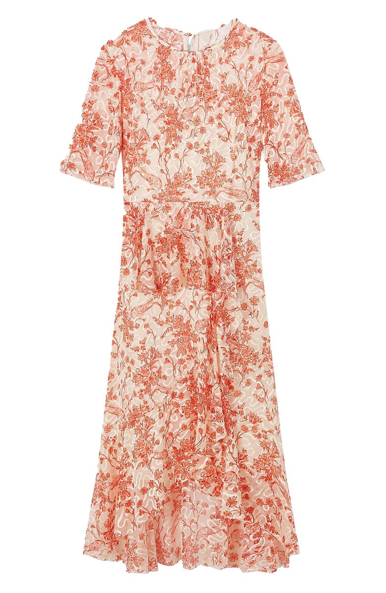 LK Bennett Thea Toile A-Line Dress, Alternate, color, Ivory/ Red