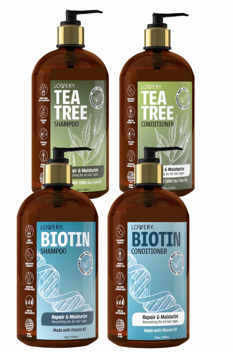 Lovery 4-Piece Hair Strength & Scalp Care Gift Set, Main, color, NO COLOR