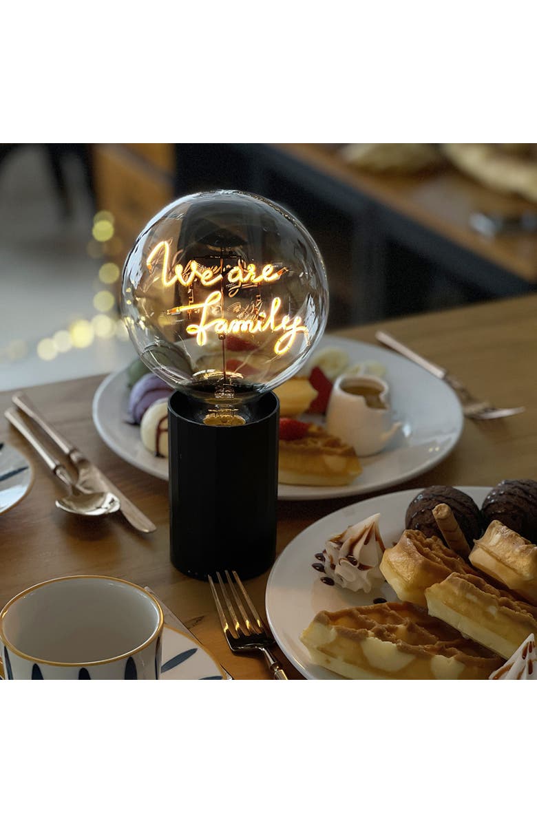 MITB We Are Family Portable Table Lamp, Alternate, color, Black