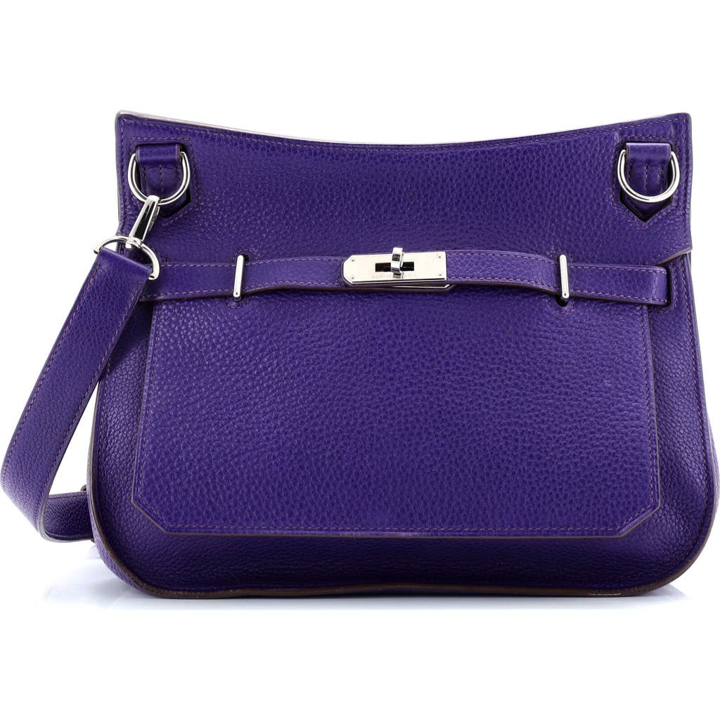 Pre-owned Hermes Hermes Jypsiere Bag Clemence 28 In Purple