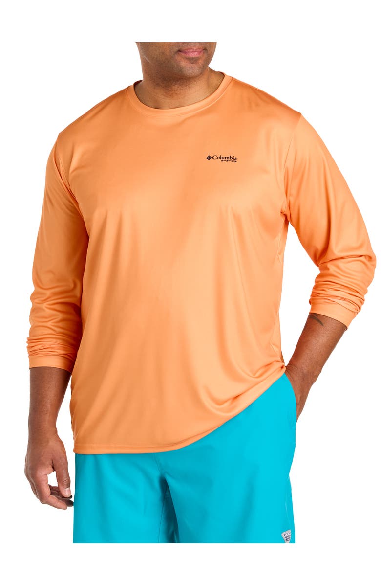 Columbia Big & Tall Terminal Tackle PFG Fish Flag Long-Sleeve T-Shirt, Alternate, color, Bright Nectar