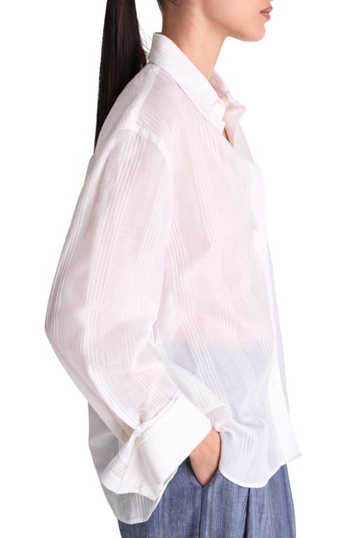 Twp Next Morning Button-up Shirt In Ivory