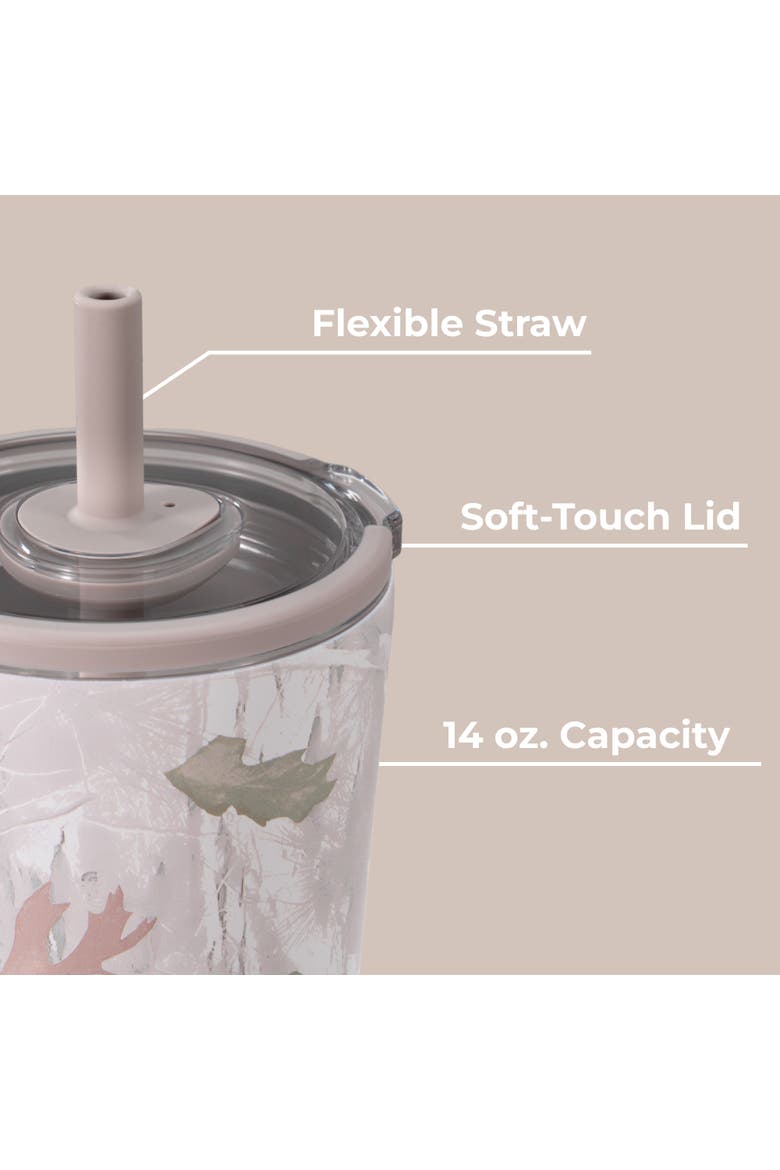 Everyday Tumbler - Ceramic-Lined Insulated Tumbler with Straw and Soft-Touch Lid, Cup Holder Friendly, Alternate, color, Camo