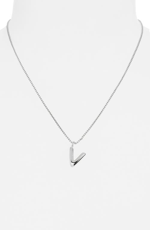 Open Edit Waterproof Bubble Initial Pendant Necklace
