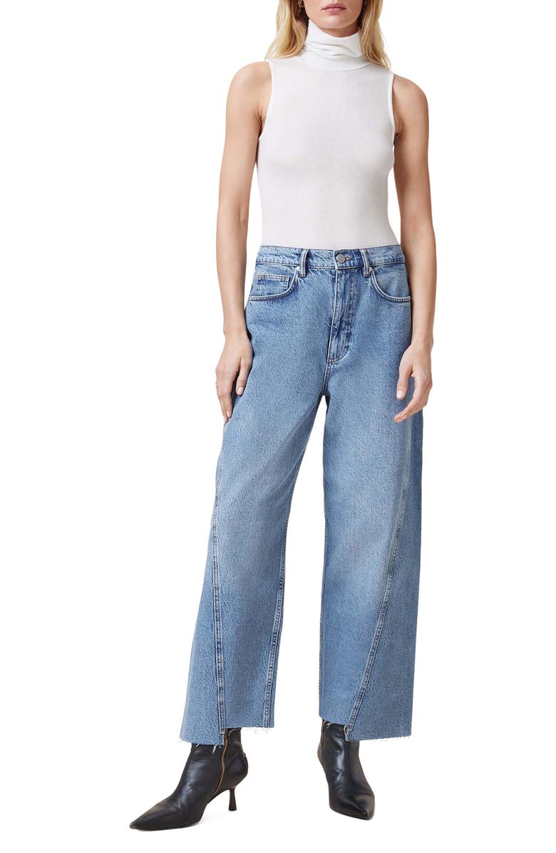 AllSaints Bec Turtleneck Tank, Alternate, color, Optic White