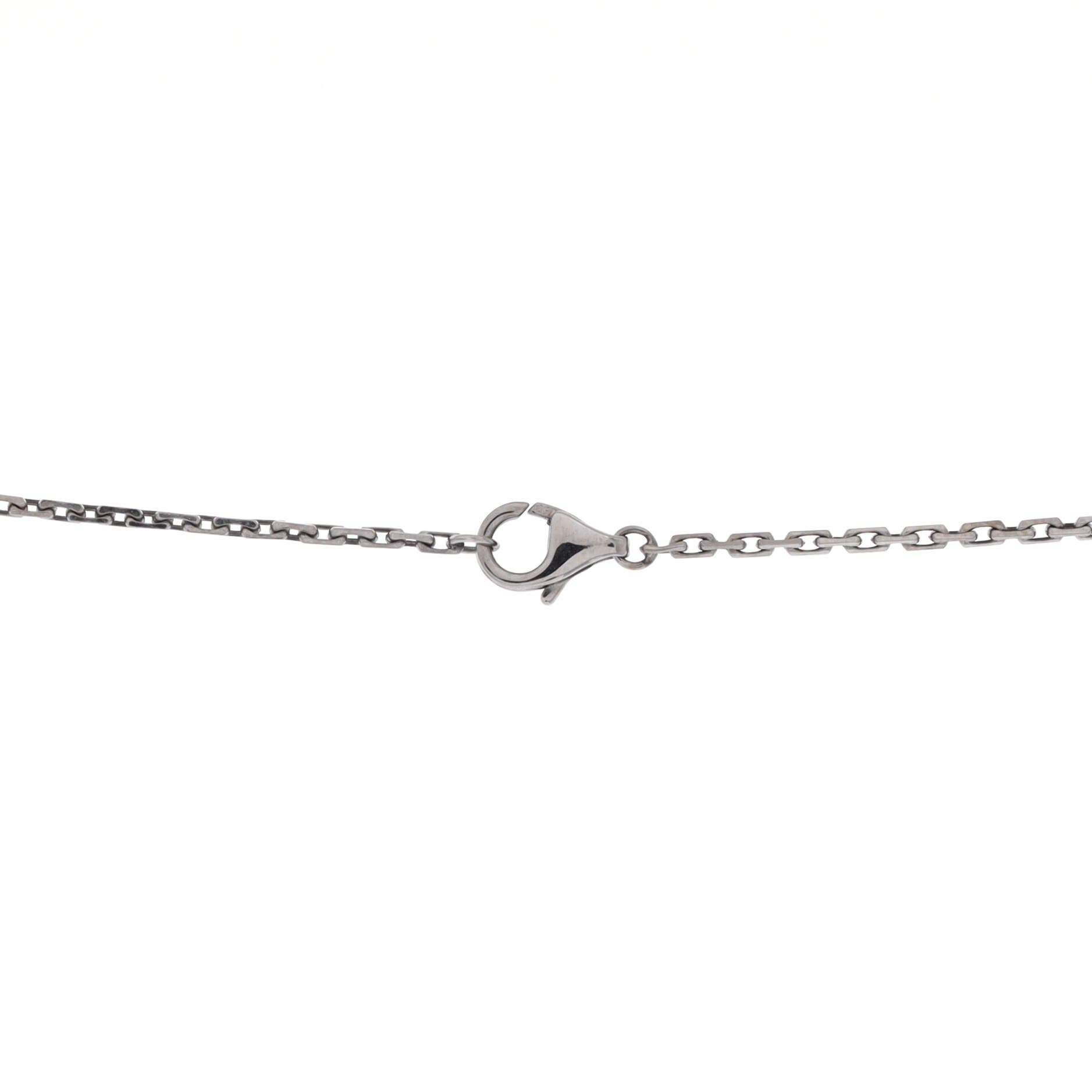 6 Diamonds Love Pendant Necklace 18K White Gold and Diamonds, Alternate, color, Metallic Gold