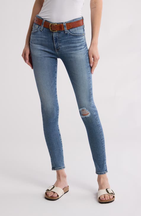 Farrah Mid Rise Skinny Ankle Jeans