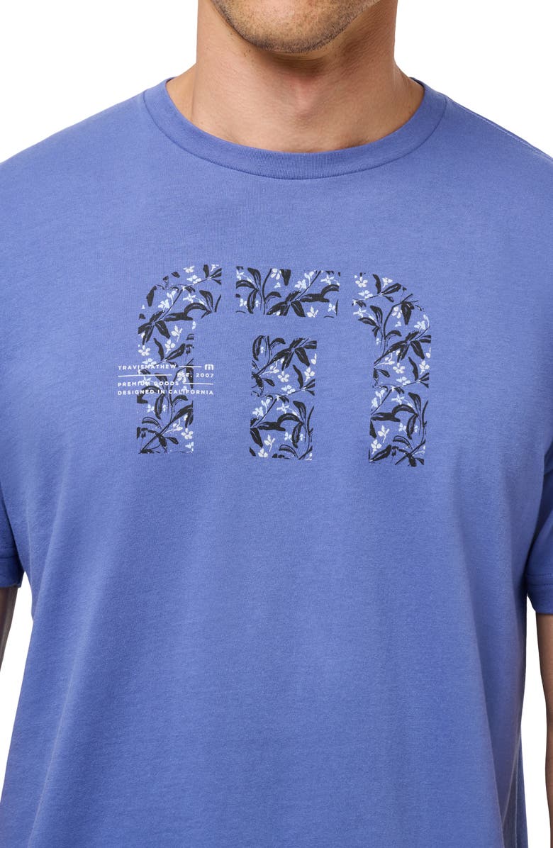 TravisMathew No Looking Back Logo Graphic T-Shirt, Alternate, color, Marlin